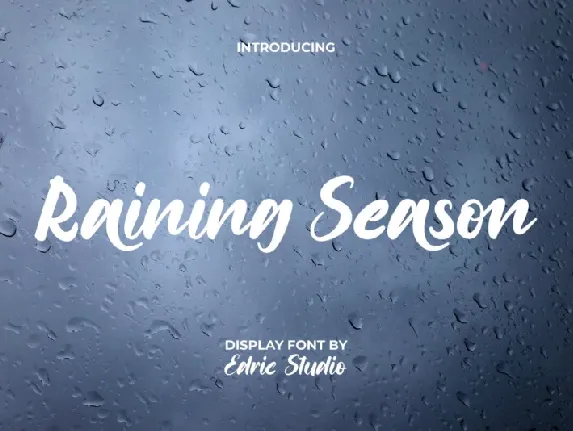 Raining Season font