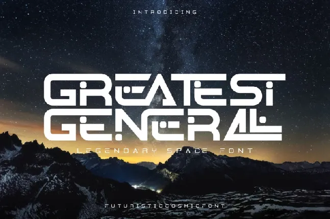 Greatest General font