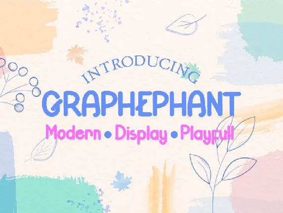 Grapephant font