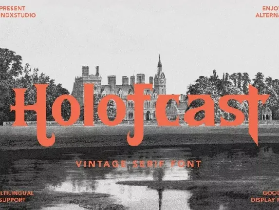 Holofcast Display font