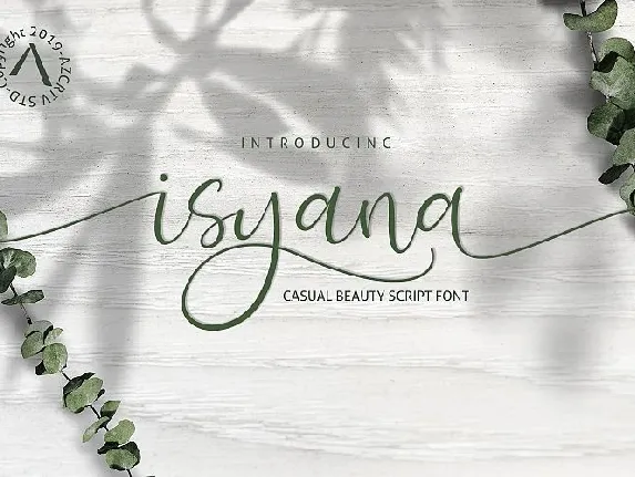 Isyana Script font