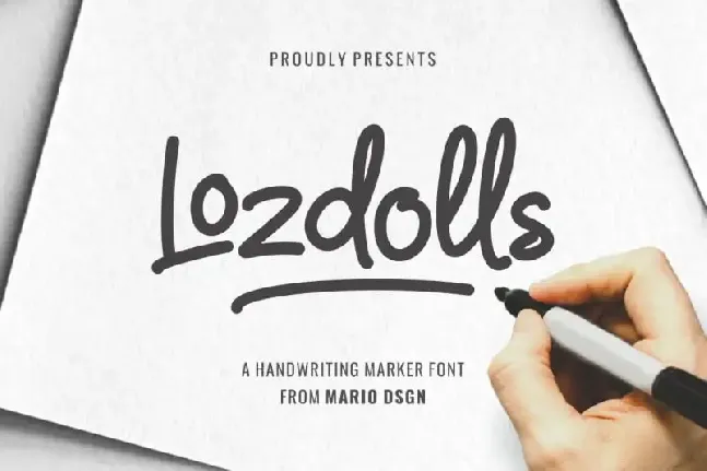 Lozdolls Handwritten font