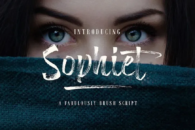 Sophiet Brush font