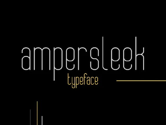 AmperSleek font