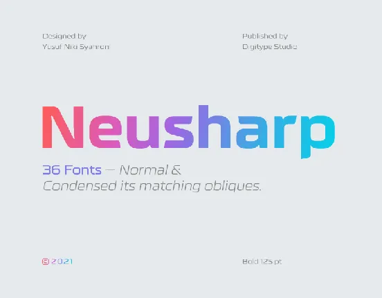 Neusharp font