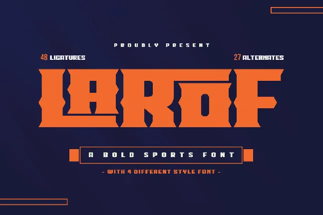 LAROF font