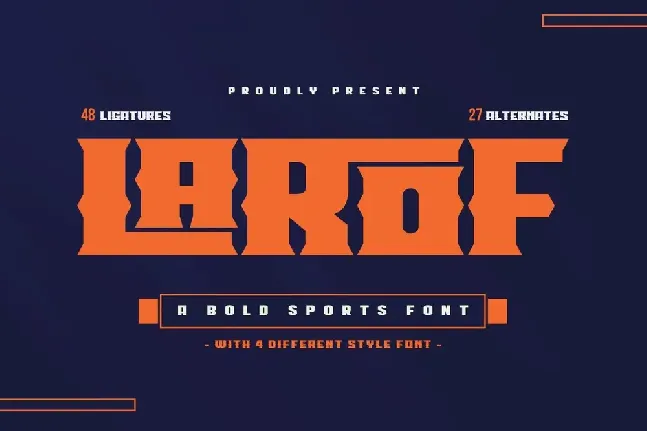 LAROF font