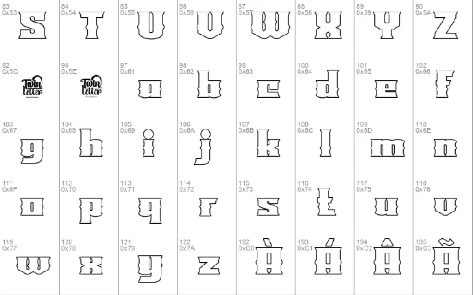 LAROF font