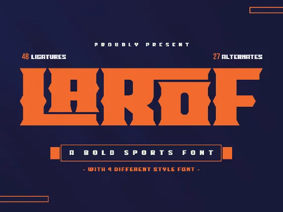 LAROF font