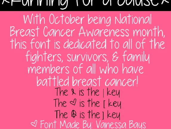 Running for a cause font