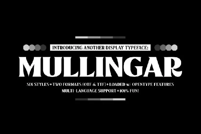 Mullingar Display Typeface font