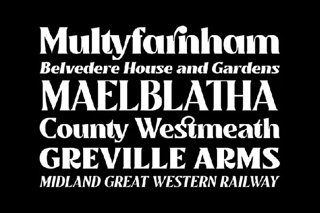 Mullingar Display Typeface font