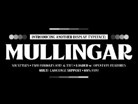 Mullingar Display Typeface font