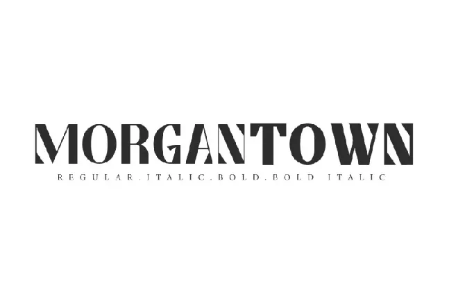 Morgantown font