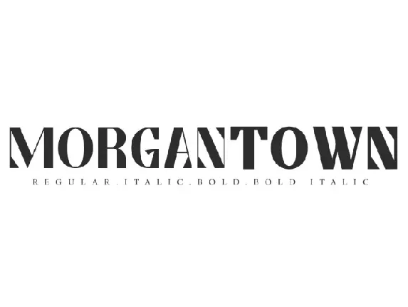 Morgantown font