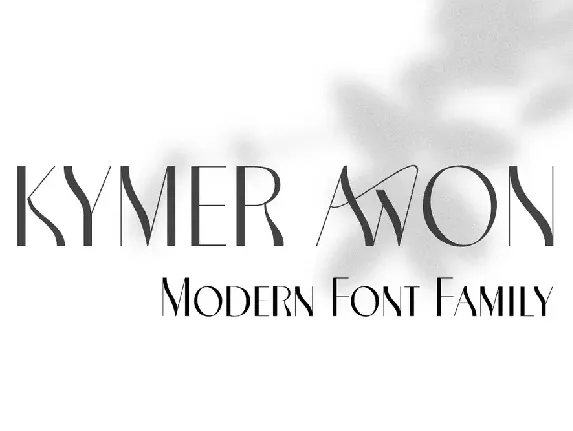 Kymer Awon font