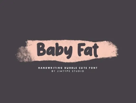 Baby Fat Display font