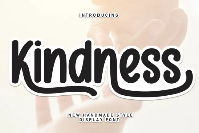 Kindness Display font