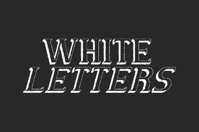 White Letters Demo font