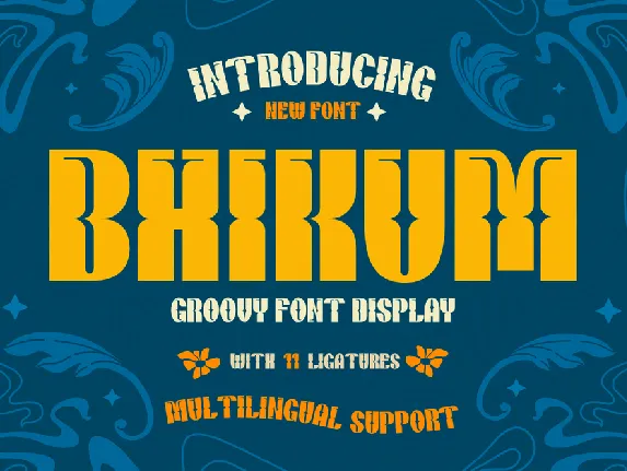 Bhikum trial font