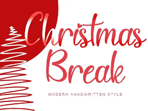 Christmas Break font