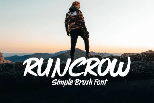 Runcrow Brush font