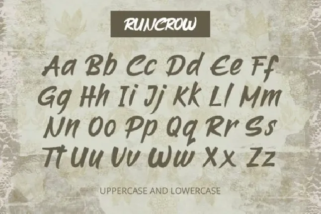 Runcrow Brush font