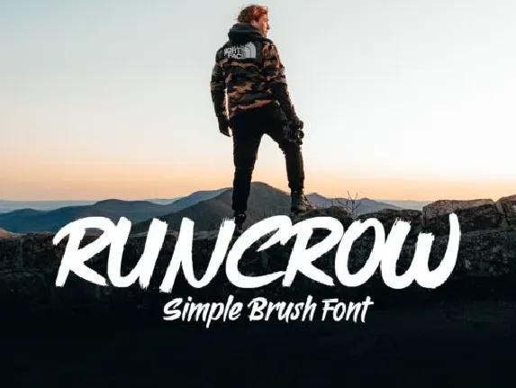 Runcrow Brush font