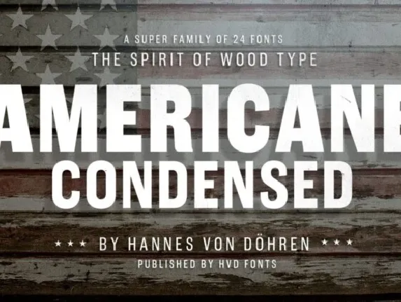 Americane Condensed Family font