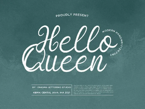 Hello Queen font