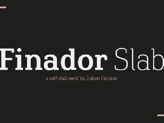 Finador Slab Family font