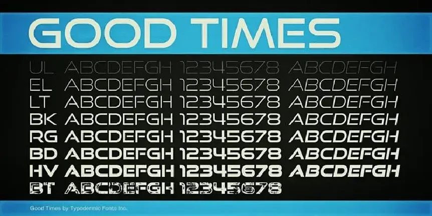 Good Times Sans Serif font