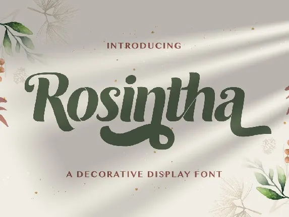 Rosintha font