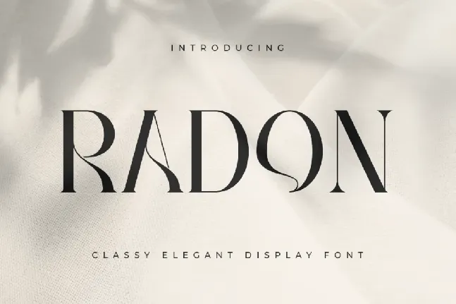 Radon font