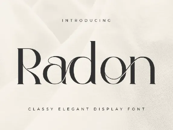 Radon font