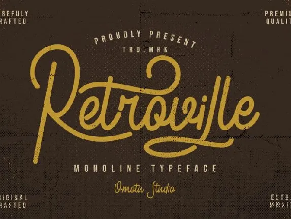 Retroville Script font