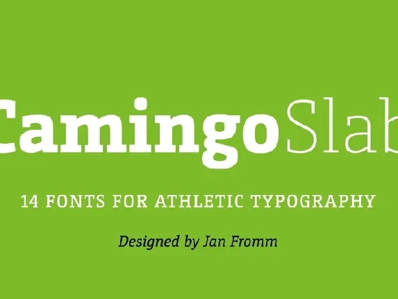 CamingoSlab Family font