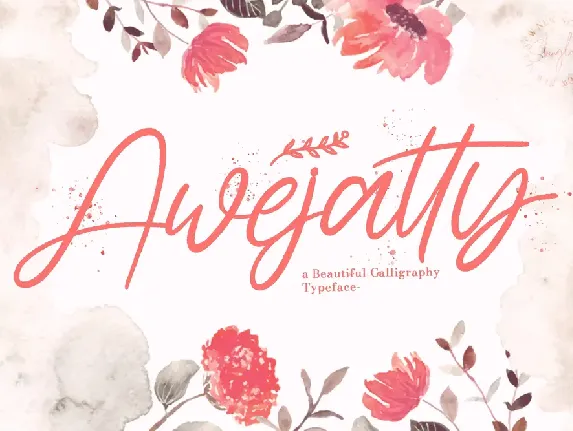 Awejatty font