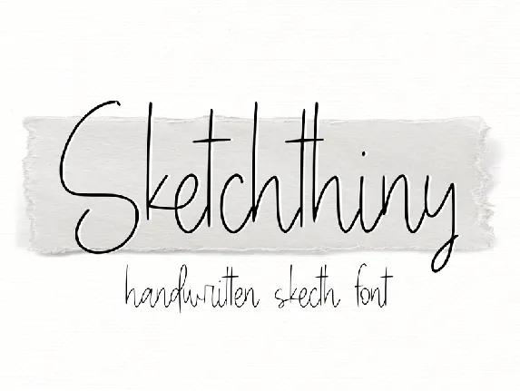 Sketchthiny font