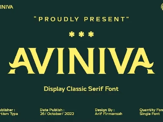 Aviniva font