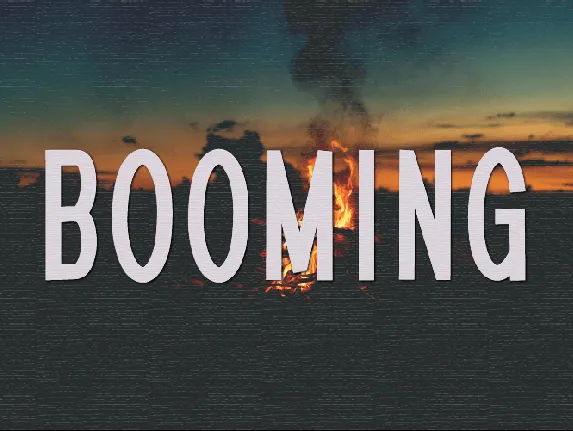 Booming font