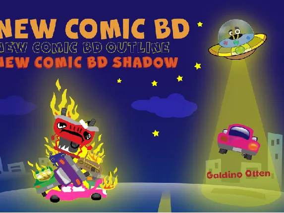 New Comic BD font