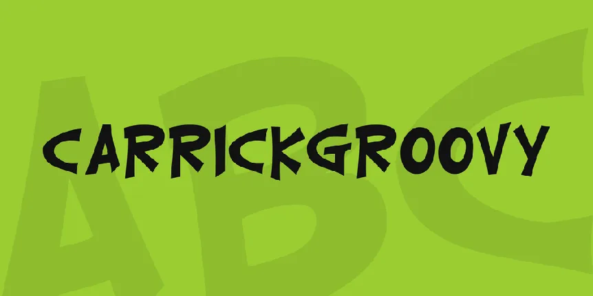 CarrickGroovy font