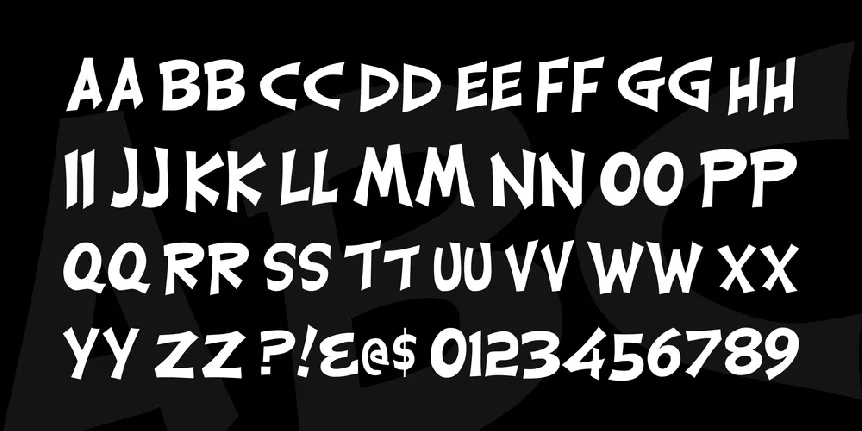 CarrickGroovy font