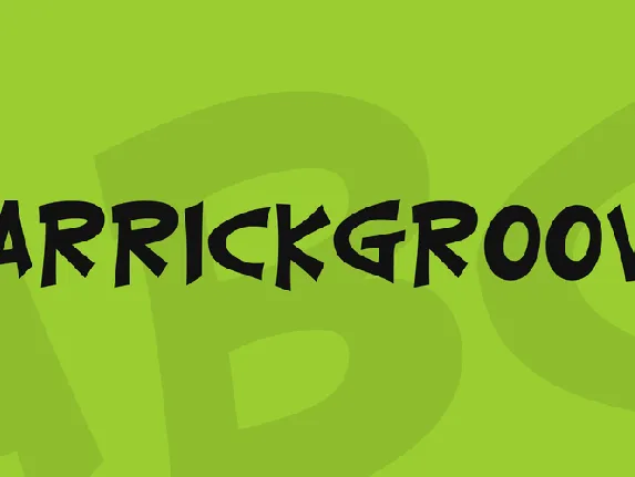 CarrickGroovy font