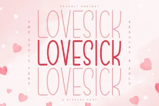 Lovesick font