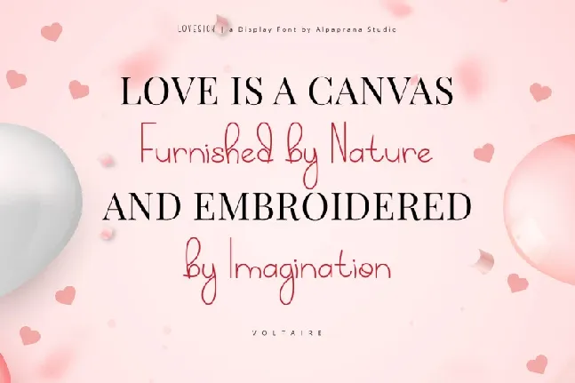 Lovesick font