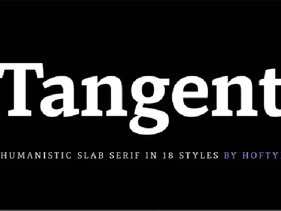 Tangent font