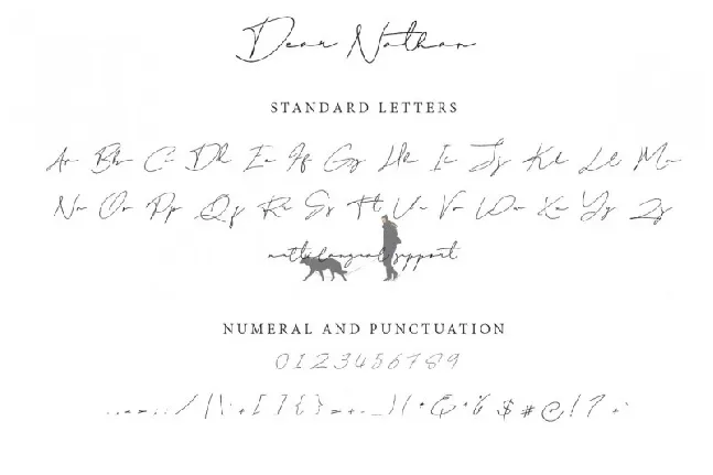 Dear Nathan Signature font