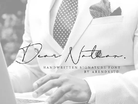 Dear Nathan Signature font